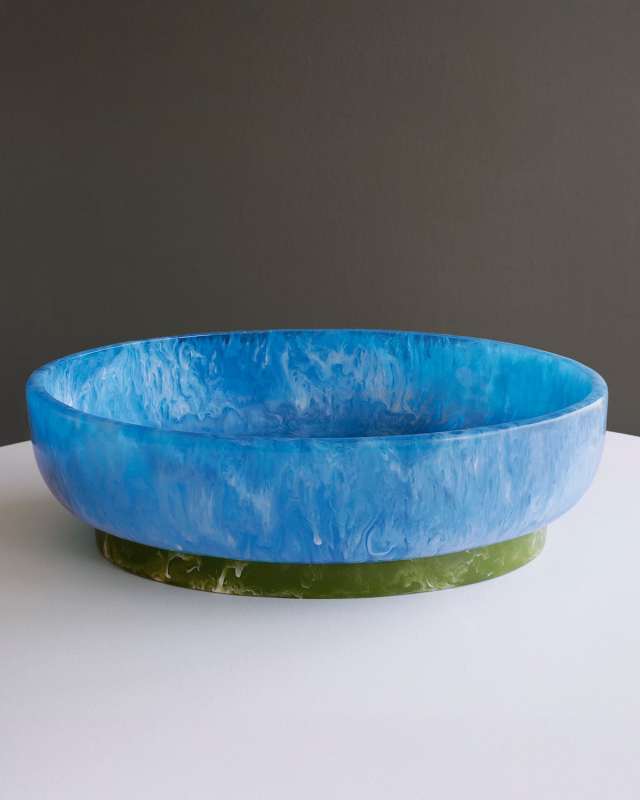 Resin Rio Large Oval Bowl with Base